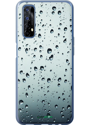 Чехол на realme 7 стекло в каплях "848u-2081-8094", чехол для телефона