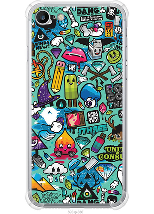 Чехол на iphone se 2020 стикер бомбинг 1 "693sp-2013-8094"