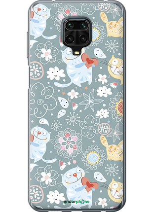 Чехол на xiaomi redmi note 9 pro котята v3 "1223u-1911-8094", чехол для телефона