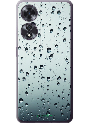 Чехол на oppo a60 4g стекло в каплях "848u-3702-8094", чехол для телефона