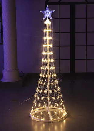 Металева каркасна світлодіодна ялинка 480led 2,5м warm white