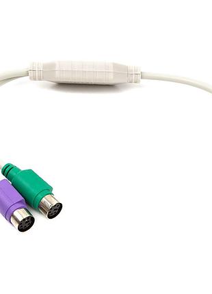 Перехідник powerplant usb -2х ps/2, 30 см