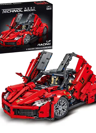 Конструктор спортивний автомобіль ferrari на 1659 деталей, червоний