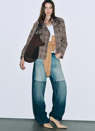Кожаные туфли на каблуке zara 7