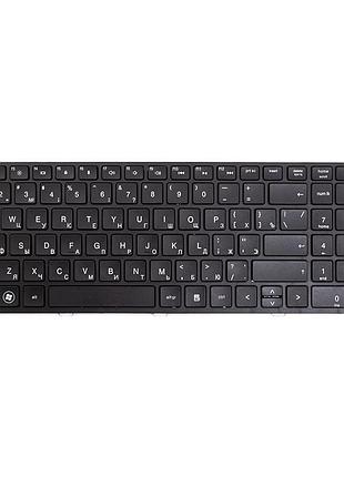 Клавiатура для ноутбука hp probook 4540, 4540s чoрний, чoрний фрейм