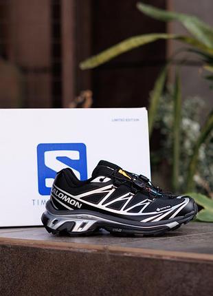 Кросівки salomon s lab xt-6 gore-tex black white 🖤