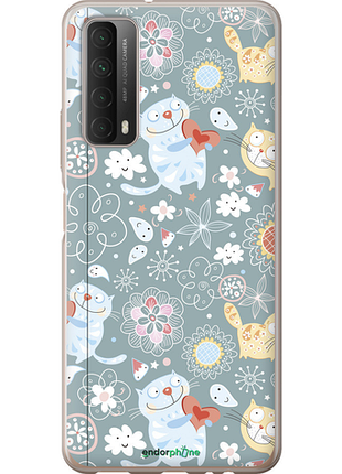 Чехол на huawei p smart 2021 котята v3 "1223u-2100-8094", чехол для телефона