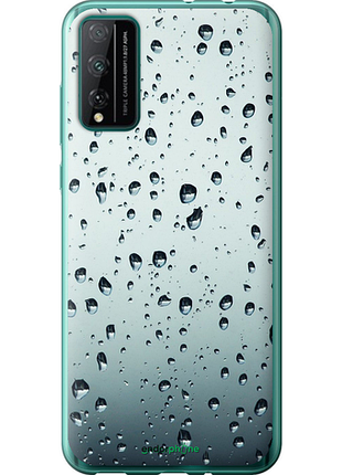 Чехол на huawei honor play 4t pro стекло в каплях "848u-1914-8094", чехол для телефона