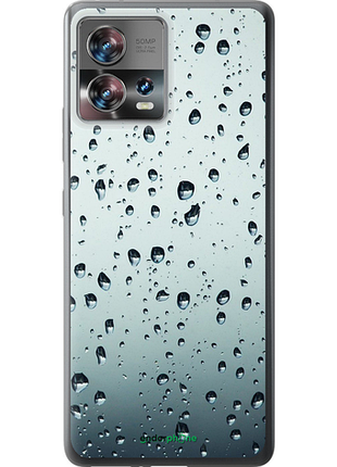 Чехол на motorola edge 30 fusion 5g стекло в каплях "848u-3198-8094", чехол для телефона