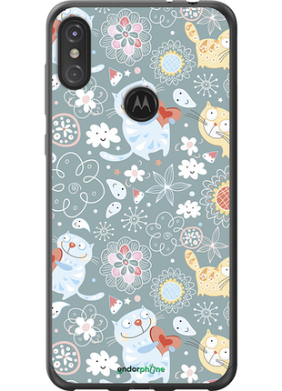 Чехол на motorola one power котята v3 "1223u-1588-8094", чехол для телефона