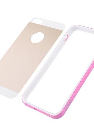Чехол vouni для iphone 5/5s/5se combination pink 2