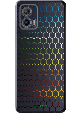 Чехол на motorola g73 переливающиеся соты "498u-3196-8094", чехол для телефона