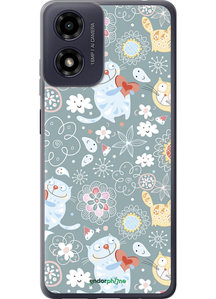 Чехол на motorola moto g04s котята v3 "1223u-3865-8094"