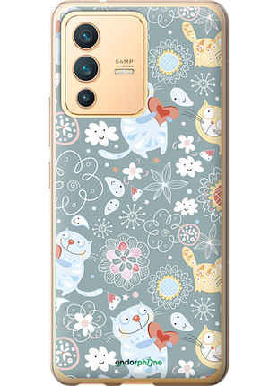 Чехол на vivo v23 котята v3 "1223u-2642-8094", чехол для телефона