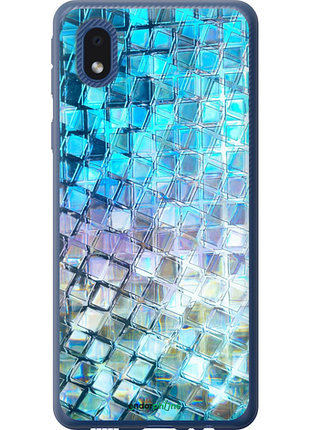 Чехол на samsung galaxy a01 core a013f переливающаяся чешуя "227u-2065-8094", чехол для телефона
