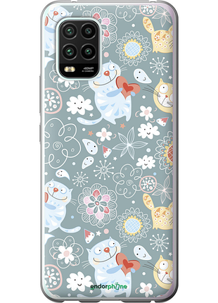 Чехол на xiaomi mi 10 lite котята v3 "1223u-1924-8094", чехол для телефона