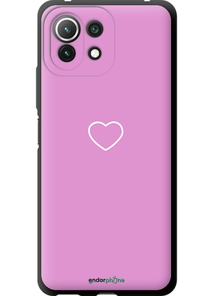 Чохол на xiaomi mi 11 lite серце 2 "4863b-2281-8094", чохол для телефона