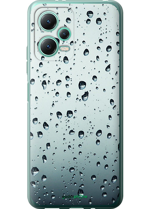 Чехол на xiaomi redmi note 12 5g стекло в каплях "848u-2934-8094", чехол для телефона