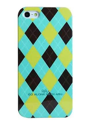 Чехол aru для iphone 5/5s/5se diamond green 2