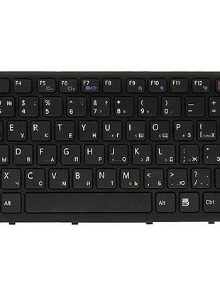 Клавiатура для ноутбука sony eg чорний, чорний фрейм