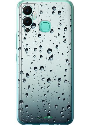 Чехол на infinix hot 12 play стекло в каплях "848u-2759-8094", чехол для телефона