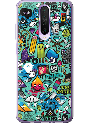 Чохол на xiaomi redmi k30 стикер бомбінг 1 "693u-1836-8094", чохол для телефона