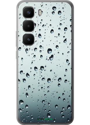Чехол на infinix hot 60 pro+ стекло в каплях "848u-4125-8094", чехол для телефона