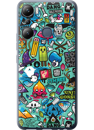 Чехол на infinix hot 20i стикер бомбинг 1 "693u-2964-8094", чехол для телефона