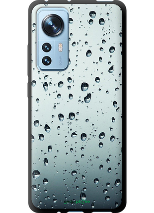 Чехол на xiaomi 12x стекло в каплях "848b-2941-8094", чехол для телефона, чехол для телефона, чехол для телефона