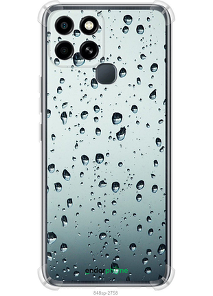 Чехол на infinix smart 6 стекло в каплях "848sp-2758-8094", чехол для телефона