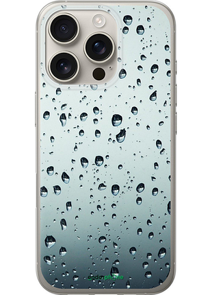 Чехол на iphone 16 pro стекло в каплях "848u-3708-8094", чехол для телефона