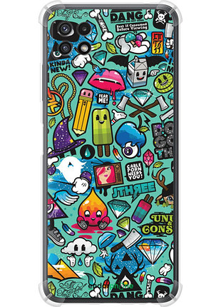 Чехол на samsung galaxy a22 5g a226b стикер бомбинг 1 "693sp-2581-8094", чехол для телефона