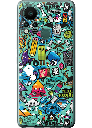Чохол на infinix hot 11s стикер бомбінг 1 "693u-2757-8094", чохол для телефона