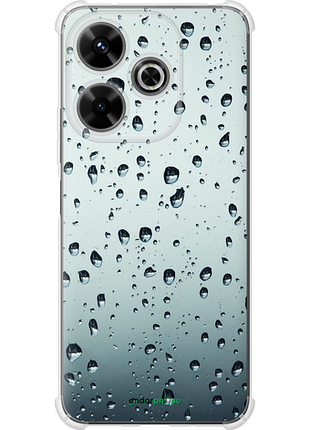 Чехол на xiaomi redmi note 13r 5g стекло в каплях "848sp-3797-8094", чехол для телефона