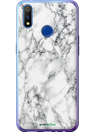 Чохол на realme 3 pro мармур білий "4480u-1863-8094", чохол для телефона