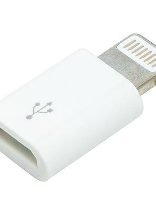 Переходник powerplant micro usb (f) - lightning (m)