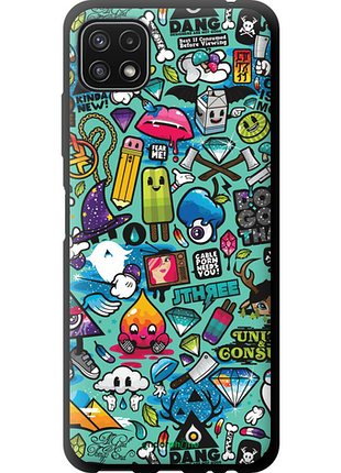 Чехол на samsung galaxy a22 5g a226b стикер бомбинг 1 "693b-2581-8094", чехол для телефона