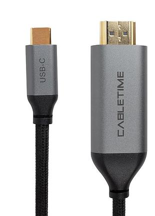 Кабель cabletime usb-c - hdmi, 4k, ultra hd, v2.0, 1.8м (cc10k)