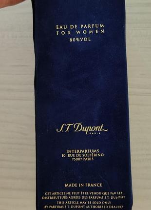 Парфумова вода s. t. dupont 100 ml paris