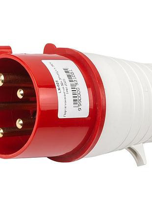 Портативна вилка hismart 32a 3p+e+n 380v ip44 (025)