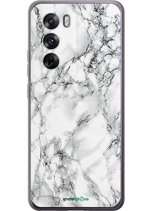 Чохол на oppo reno12 5g мармур білий "4480u-3742-8094", чохол для телефона