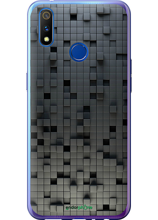 Чохол на realme 3 pro кубики "1061u-1863-8094", чохол для телефона