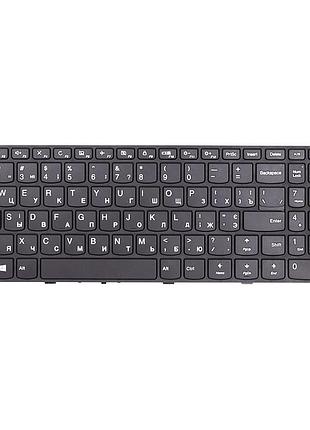 Клавиатура для ноутбука lenovo ideapad 110-15isk черный, черный фрейм