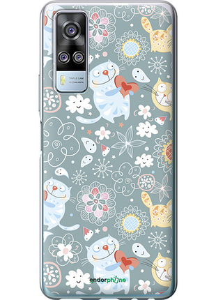 Чехол на vivo y51 2020 котята v3 "1223u-2241-8094"
