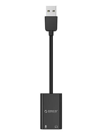 Зовнiшня звукова карта usb orico skt2-bk