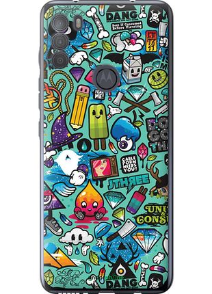 Чехол на motorola g50 стикер бомбинг 1 "693u-2354-8094", чехол для телефона