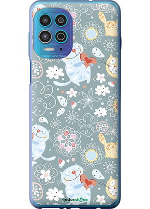 Чехол на motorola g100 котята v3 "1223u-2359-8094"