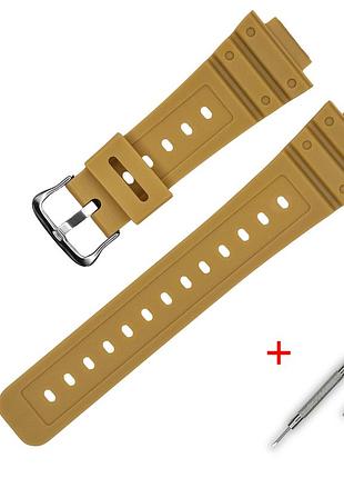 Ремінець для casio g-shock dw-5600 beige si, ремінці для годинників