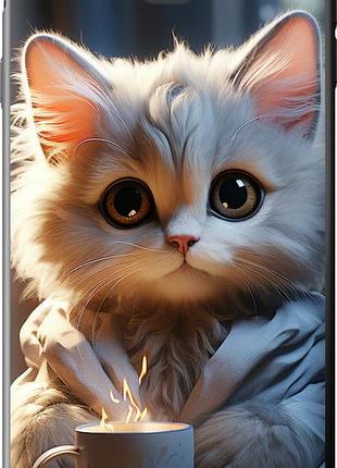 Чехол на samsung galaxy j7 prime белый кот "5646u-610-851"
