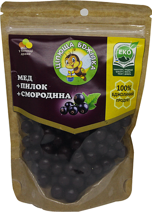 Цілюща бджілка (мед+чорна смородина) 150гр